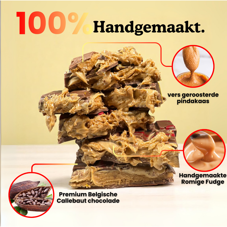 Fudgebar med Jordnötssmör